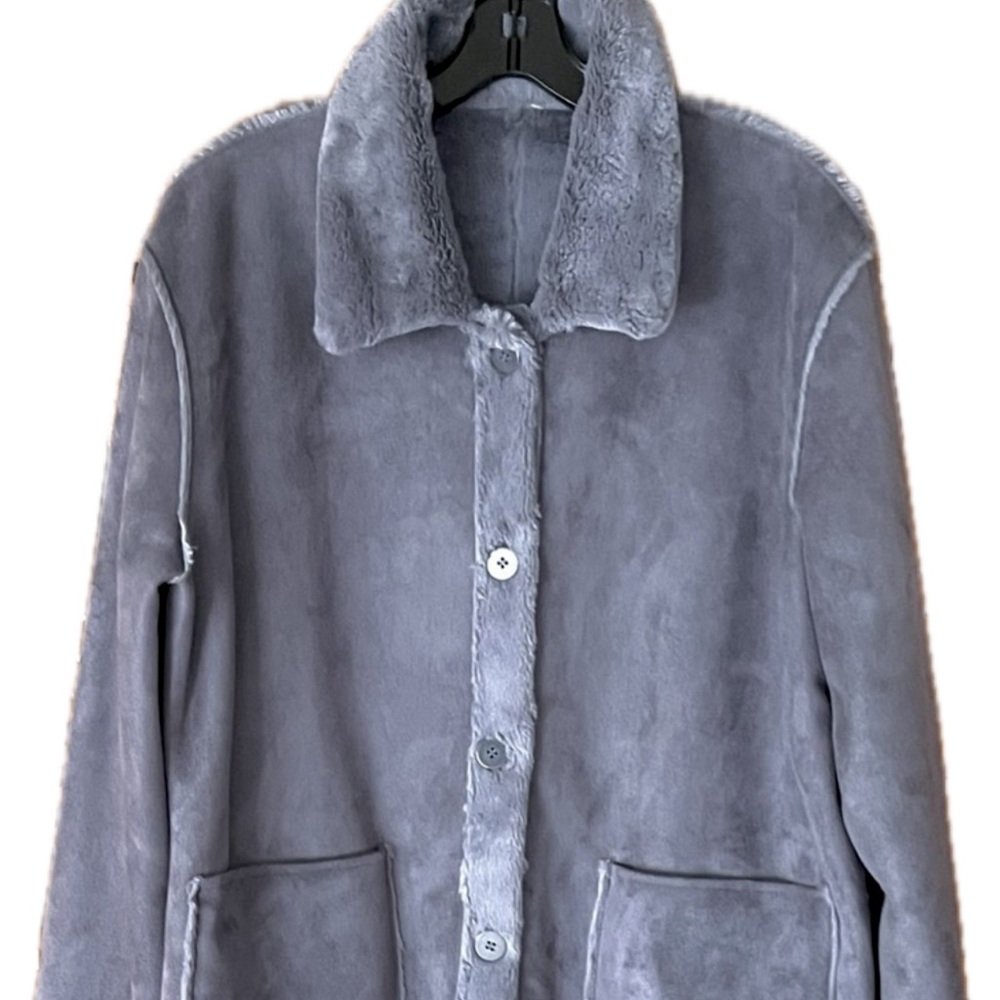 Brandon Thomas 𝑅𝑒𝑣𝑒𝑟𝑠𝑖𝑏𝑙𝑒 Ultra Suede/Sherpa Coat